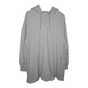 Sundays Anthropologie Womens Gray Arie Long Sleeve Hooded Mini Dress Large